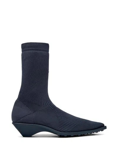 Camper Anna Pointed-toe Ankle Boots In Blue