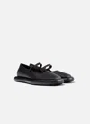 Camper Onda Leather Buckled Flat Pumps In Black