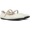 Camper Right Nina Mary Jane Flat In White