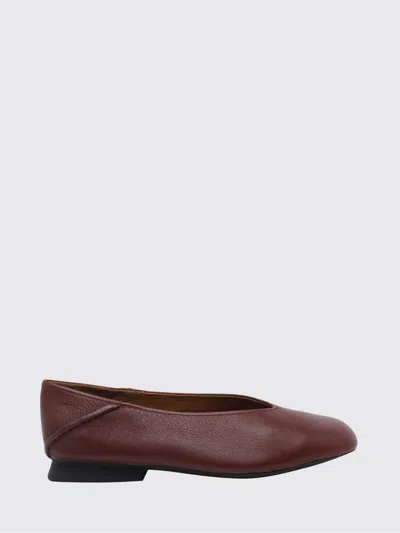 Camper Casi Myra Leather Ballet Flats In Red