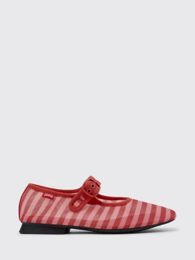 Camper Casi Myra Striped Buckle-strap Ballet Flats In Multi