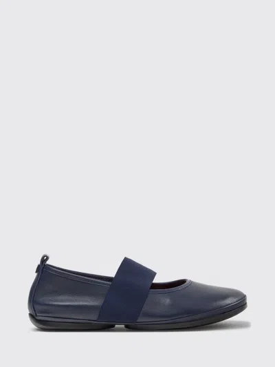 Camper Right Nina Elasticated-strap Ballet Flats In Blue
