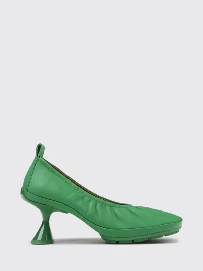 Camper Ballet Flat Woman Color Green In Multi