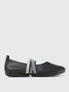 Camper Right Nina Twins Leather Ballerina Shoes In Schwarz