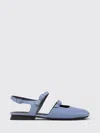 Camper Casi Myra Buckle-strap Leather Flat Pumps In Blue