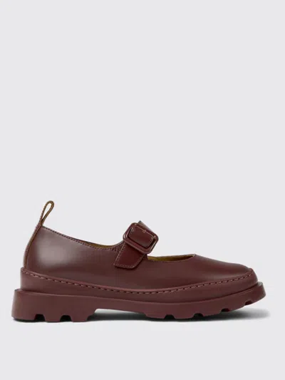 Camper Ballet Pumps  Woman In Burgundy