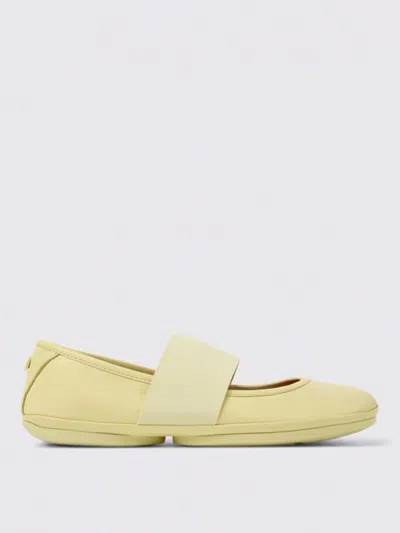 Camper Right Nina Ballet Flats In Yellow