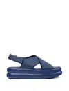 Camper Balloon Crossover-strap Sandals In Blue