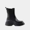 Camper Bcn Elasticated-panel Ankle Boots In Black