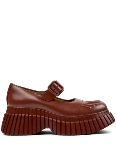 Camper Bcn Loafers In Red