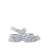 Camper Bcn Platform Sandals In White