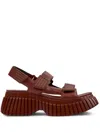Camper Pix Bcn Platform Sandal In Red