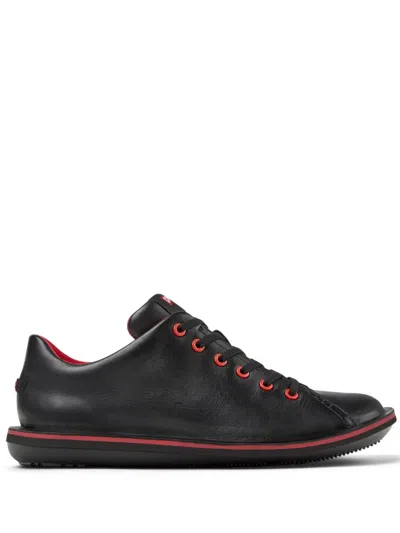 Camper Beetle Derby Shoes In Black
