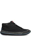 Camper Beetle Lace-up Suede Ankle Boots In Black