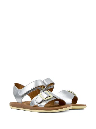 Camper Kids' Bicho Buckle Sandals In Silver