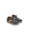 Camper Bicho Cut-out Leather Sandals In Blue