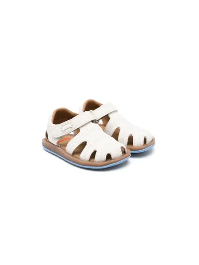 Camper Babies' Bicho Cut-out Leather Sandals In White