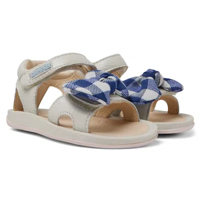 Camper Kids' Sandals For First Walkers In White,blue