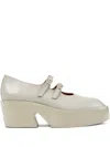 Camper Billie Buckle-strap Platform Pumps In Neutral