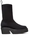 Camper Billie Leather Ankle Boots In Schwarz