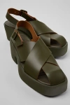 Camper Heeled Sandals  Woman Color Green In Green