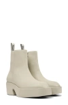 Camper Billie Leather Platform Boots In White