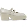 Camper Billie Buckle-strap Platform Pumps In Neutral
