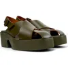 Camper Billie Sandals In Medium Green