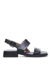 Camper Black Dana Sandals Buckle Open In Black