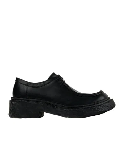 Camper Black Leather Lace-up Shoes