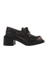 Camper Black Leather Moccasins For Women. In Black