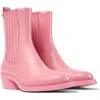 Camper Bonnie Chelsea Boot In Medium Pink