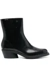 Camper Bonnie Cuban-heel Boots In Black