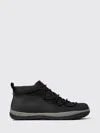 Camper Peu Pista Lace-up Mesh-panel Desert Boots In Black