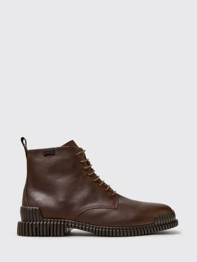 Camper Pix Leather Ankle Boot In Multi