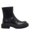 Camper Zip-fastening Boots In Black