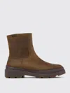 Camper Round-toe Suede Boots In Braun