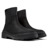 Camper Brutus Trek Leather Ankle Boots In Black