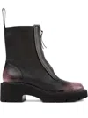Camper 54mm Milah Zip-front Platform Ankle Boots In Black