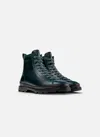 Camper Woman Ankle Boots Deep Teal Size 8 Leather In Green