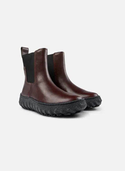 Camper Ankle Boots For Women In Burgundy