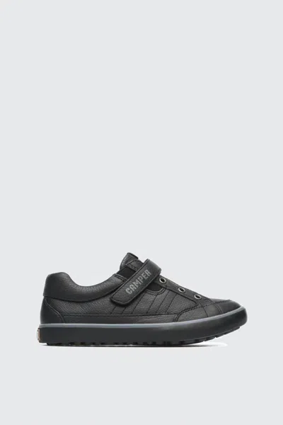 Camper Kids' Boy's Pursuit Leather School Shoes In Black