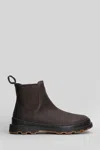Camper Brutus Ankle Boots In Brown Leather In Brown