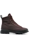 Camper Brutus Ankle Lace-up Fastening Boots In Brown