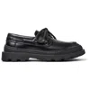 Camper Brutus Leather Lace-up Loafers In Black