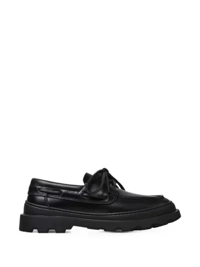 Camper Brutus+ Boat Shoes In Black