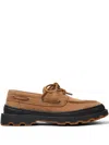 Camper Brutus+ Boat Shoes In Brown