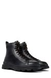 Camper Brutus Lace-up Leather Boots In Black