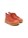 Camper Brutus Leather Ankle Boots In 红色