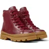 Camper Boots For Boys In Burgundy